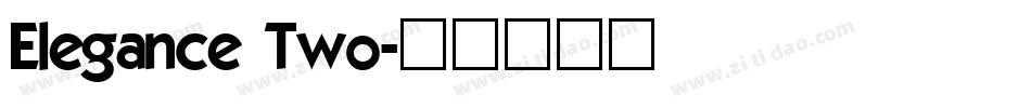 Elegance Two字体转换